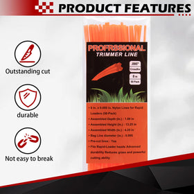 Compact storage dimensions keep spares organized in small tool sheds.