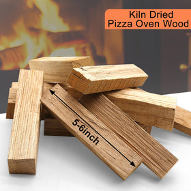 VERSAWOOD barkless 6-inch oak log, easy handling for compact ovens