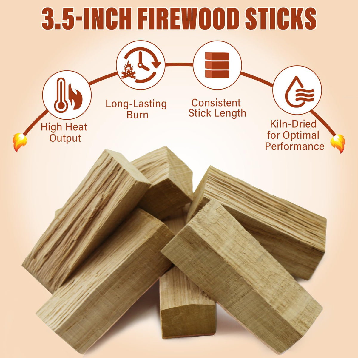 VERSAWOOD barkless-logs neatly stacked for clean handling and storage.