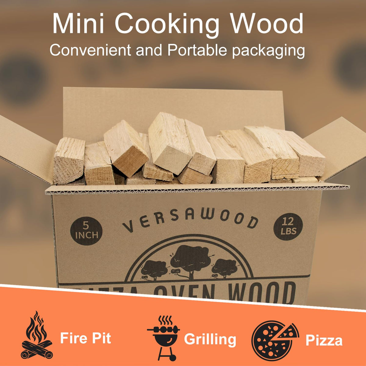 VERSAWOOD glowing embers demonstrate extended burn time for steady heat.