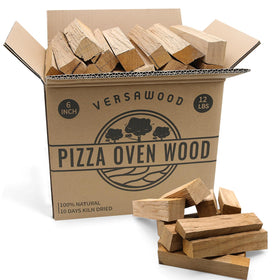 VERSAWOOD kiln-dried oak log for pizza ovens delivering steady heat