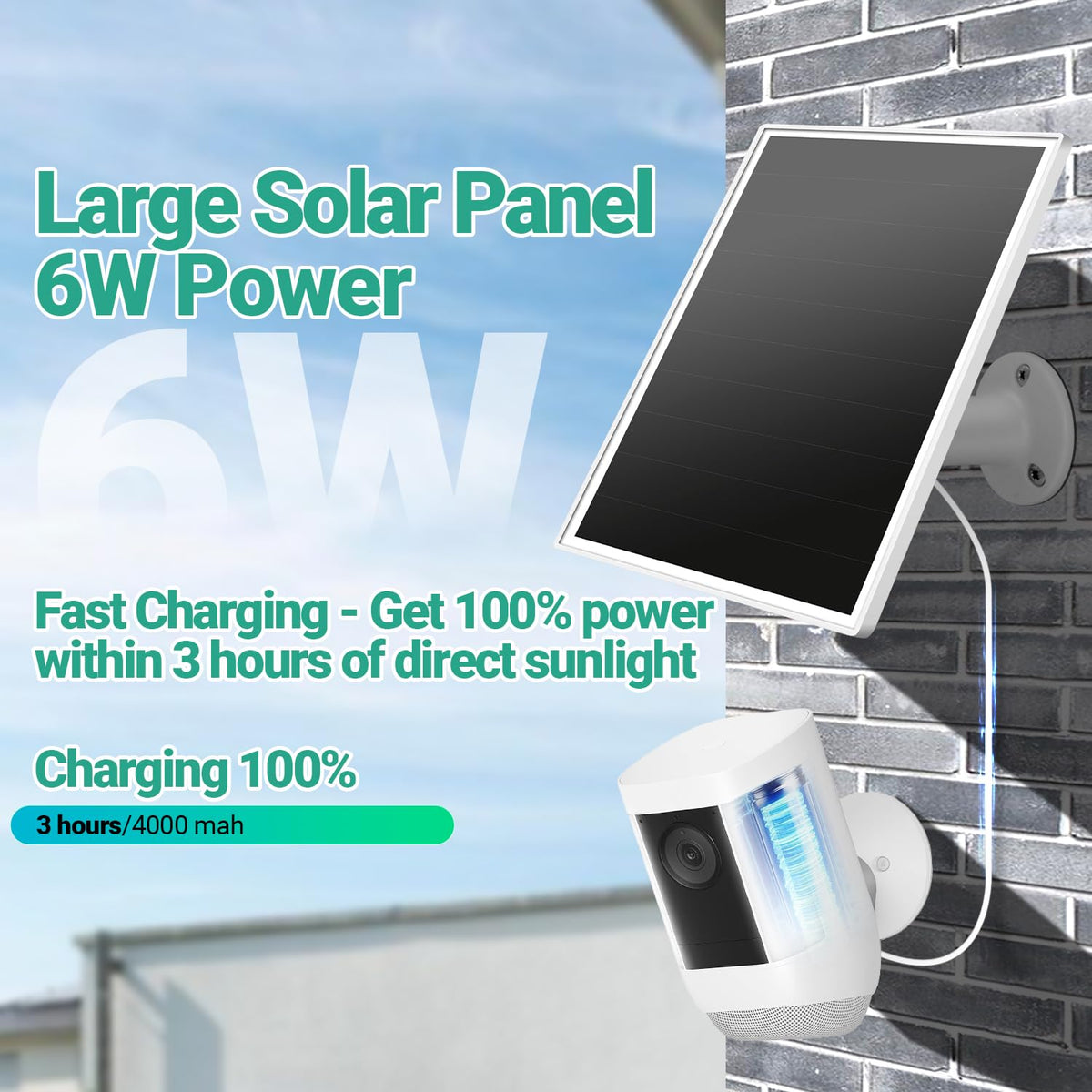 VERVERAY adjustable mount bracket enabling precise sun alignment for optimal charging.