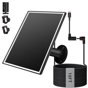 VERVERAY solar panel for Ring Stick Up Cam powers outdoor security.