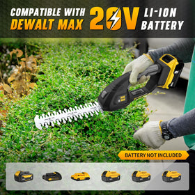 VERVEWAVE 2-in-1 blades switch between hedge trimming and grass edging for versatility.