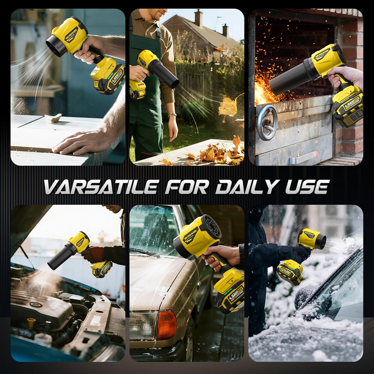 VERVEWAVE leaf blower extended nozzle boosts reach for hard-to-reach crevices.