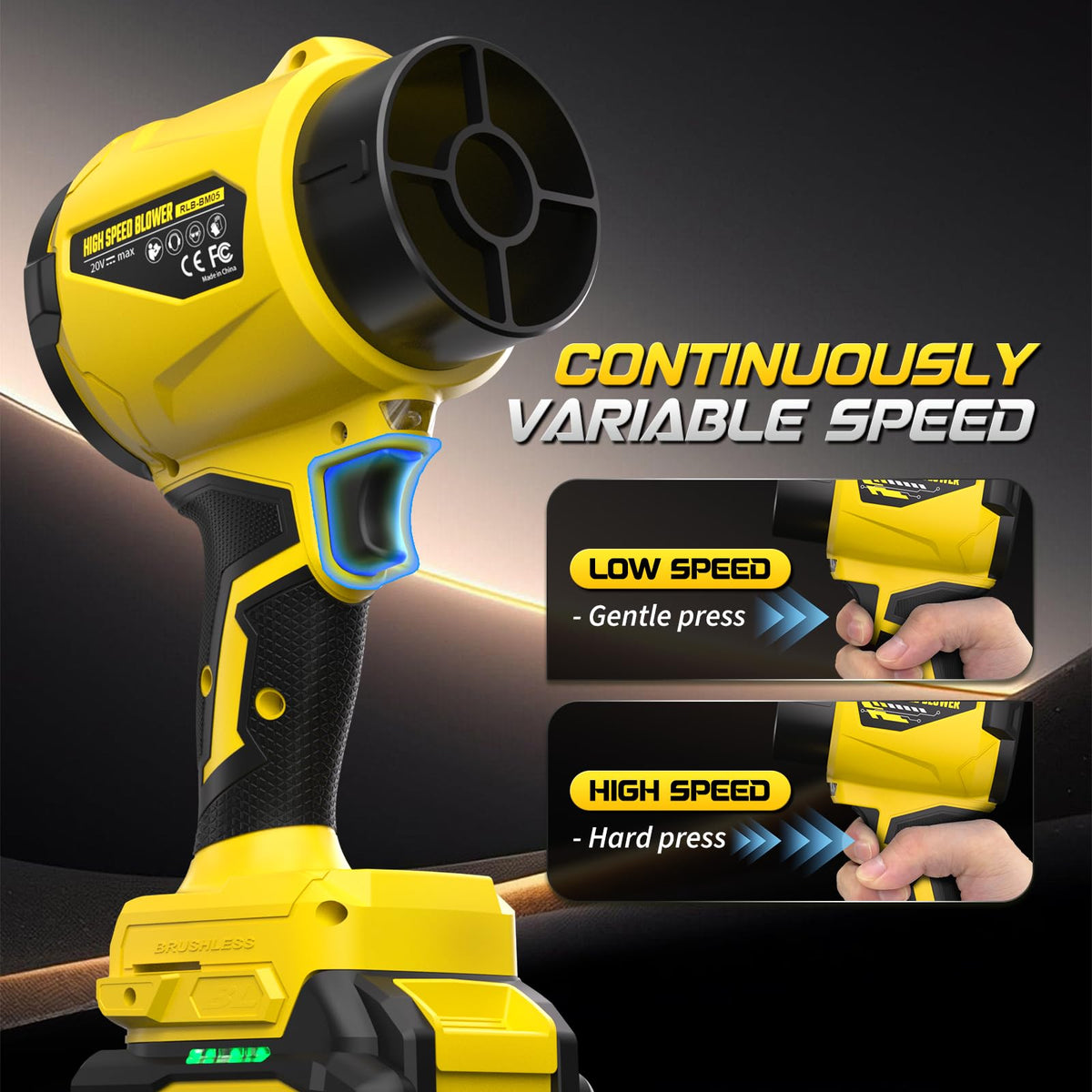VERVEWAVE leaf blower lightweight design showcases easy handling during multi-task cleaning.
