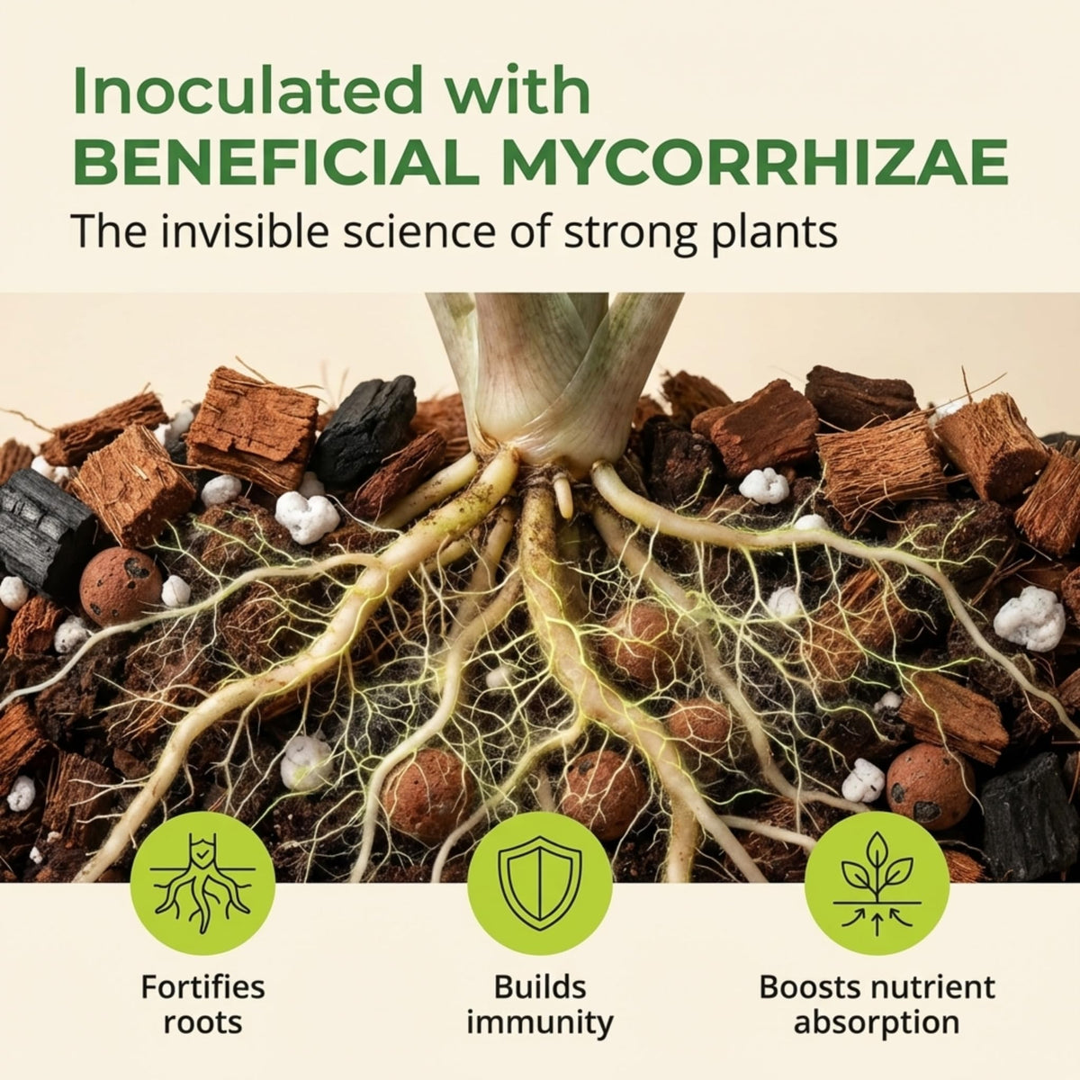 Mycorrhizae-enhanced Molly's Mix supports nutrient uptake for container plants