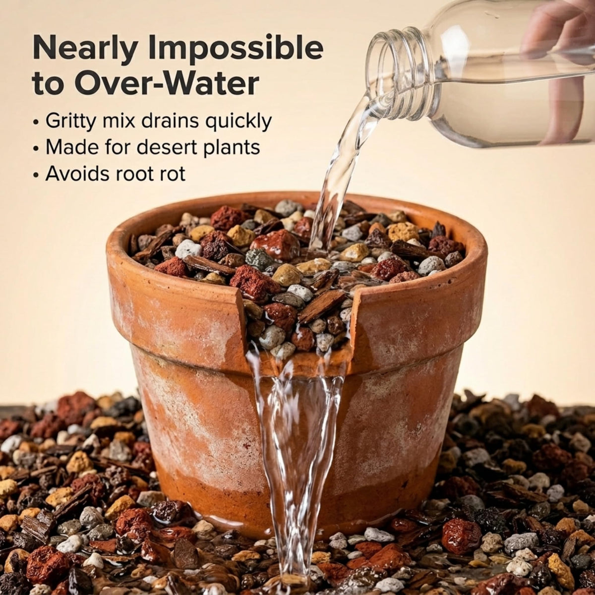 veryplants Molly's Mix bag opening reveals soil-free formula that keeps indoor plants cleaner.
