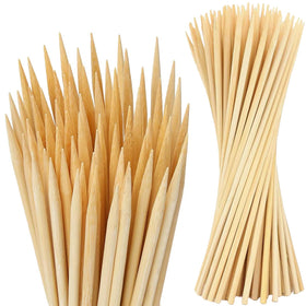 Vesyman 24-inch bamboo stake in garden supports tomatoes with natural sturdy strength.