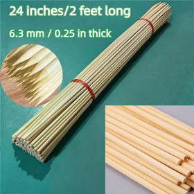 Vesyman bamboo stakes ideal for indoor seedling support and outdoor beds.