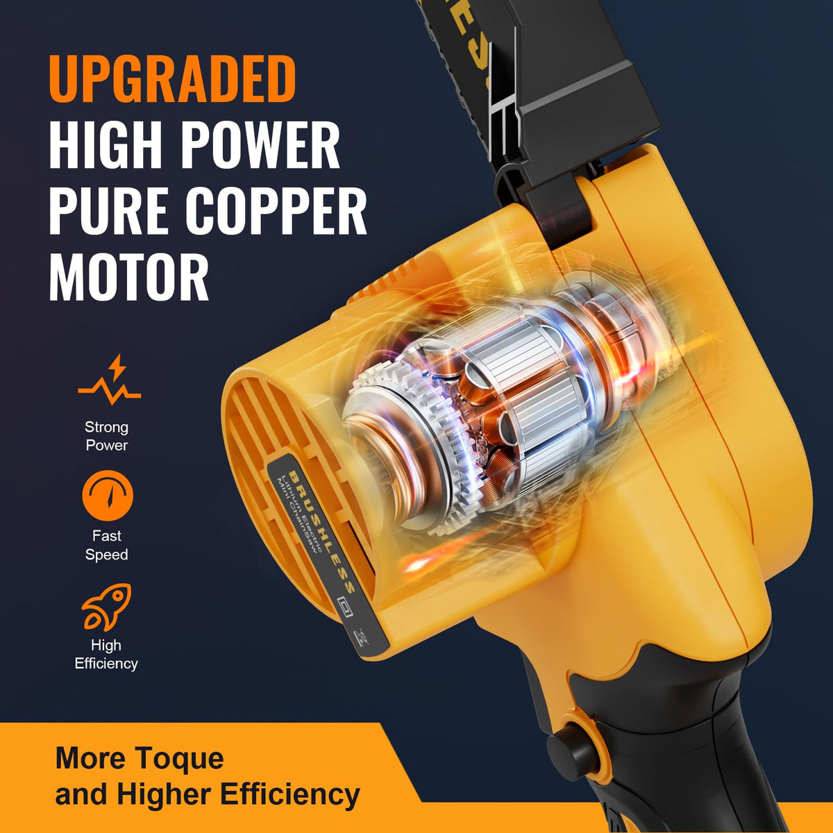 Vetoper low-noise cordless chainsaw minimizes neighbor disturbance
