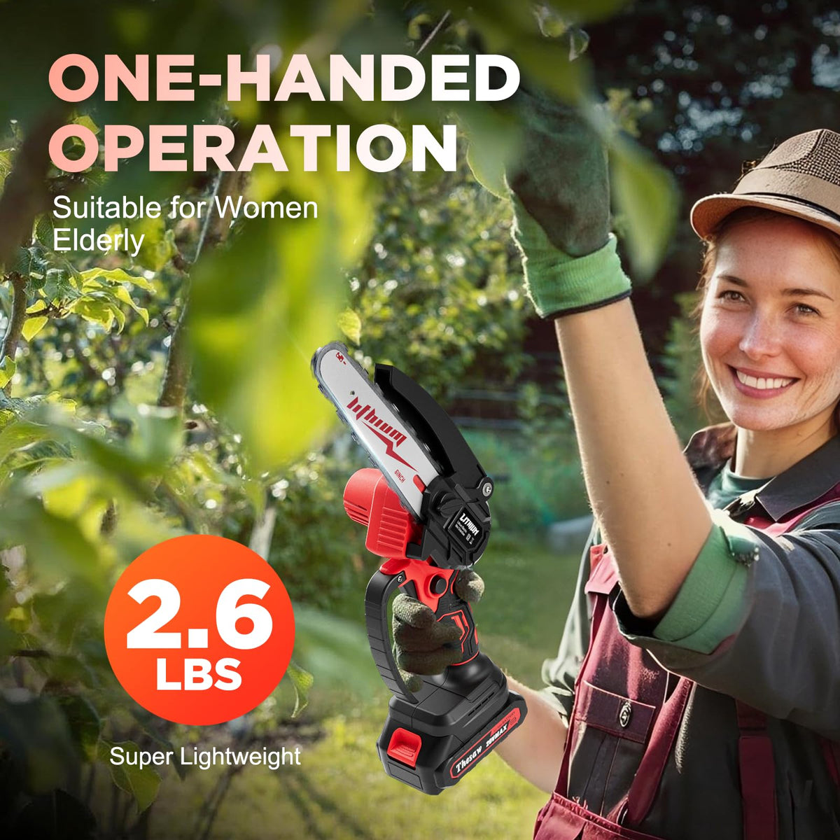 Vetoper portable chainsaw safety features provide peace of mind during tree trimming.