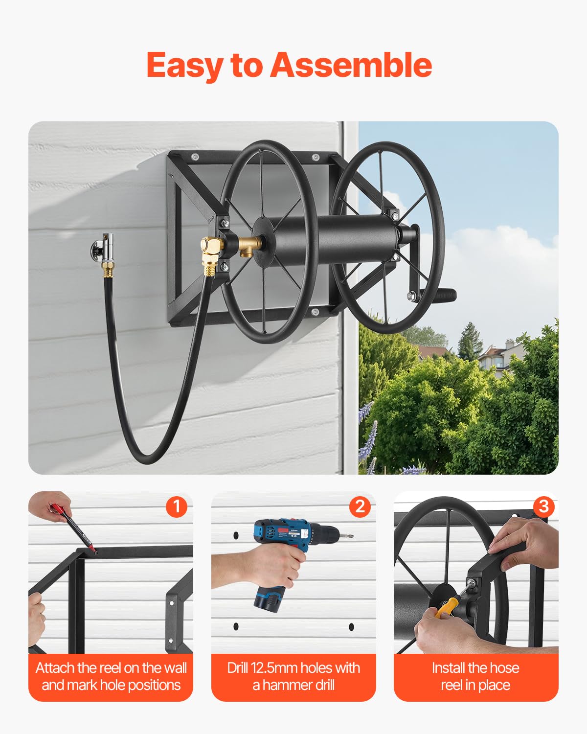 VEVOR 18-inch off-ground mount saves space in garages and patios
