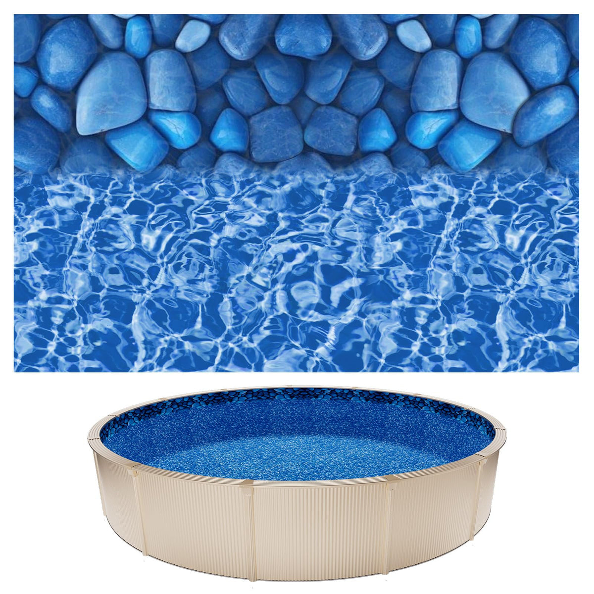 VEVOR 18ft round pool liner with overlap for a wrinkle-free fit