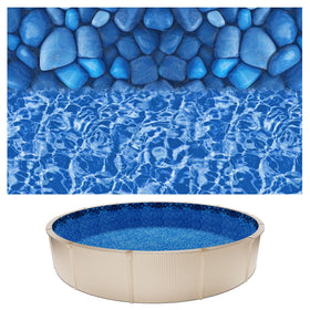 VEVOR 18ft round pool liner with overlap for a wrinkle-free fit
