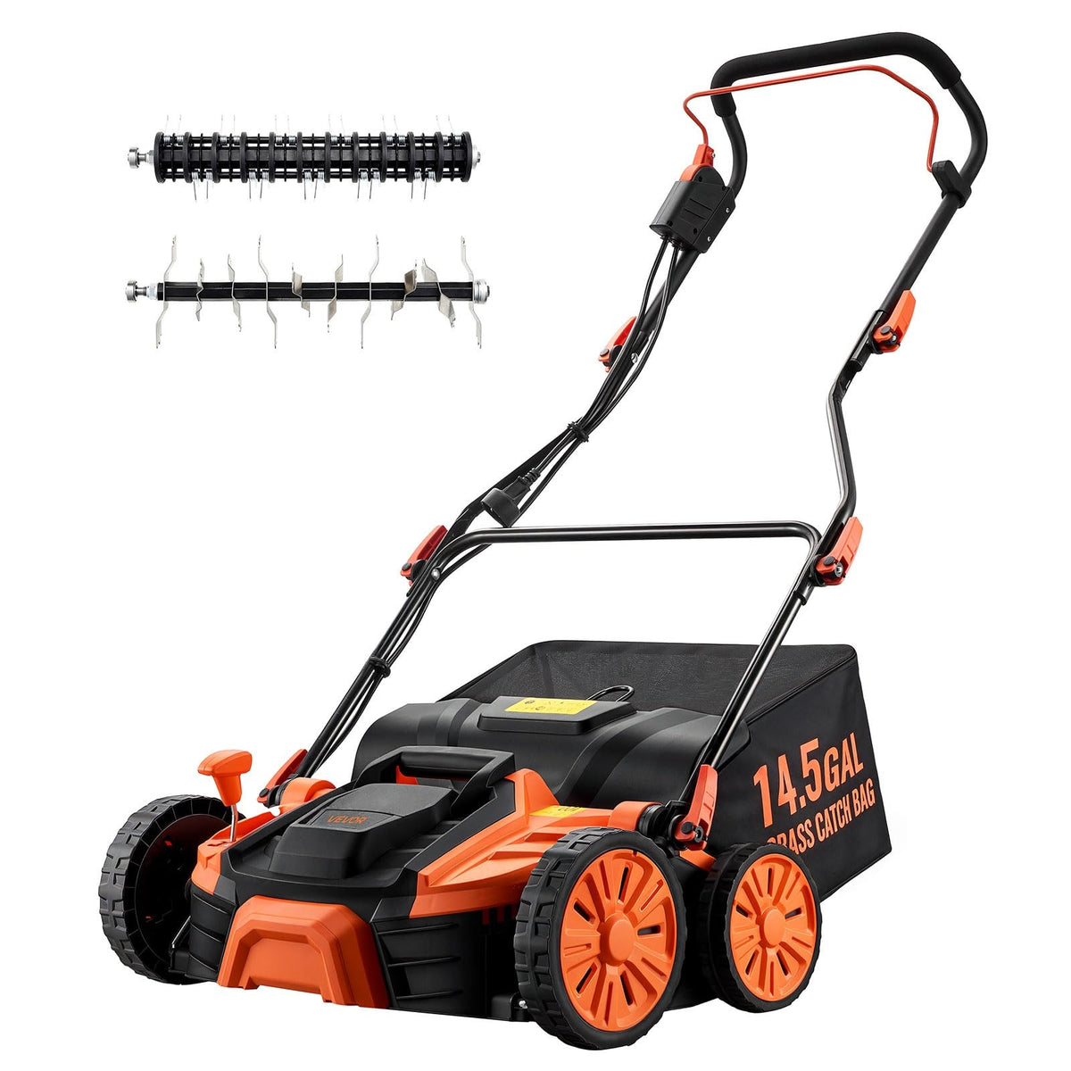VEVOR 2-in-1 dethatcher and scarifier with quick-release blades for easy tool-free switching