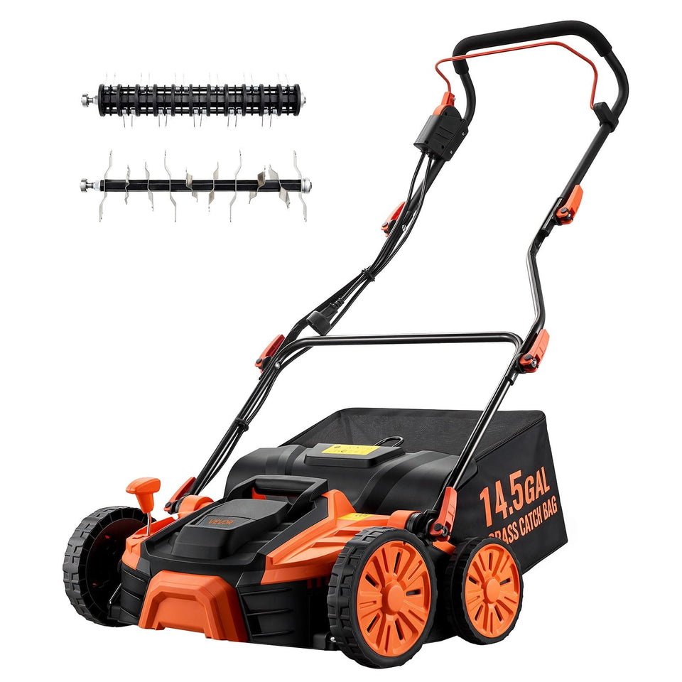 VEVOR 2-in-1 dethatcher and scarifier with quick-release blades for easy tool-free switching