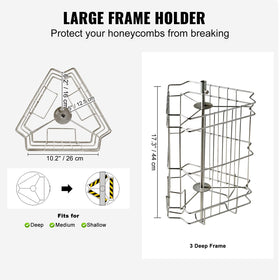 3-frame extractor with height-adjustable stand for ergonomic use