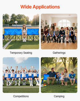 VEVOR 600D oxford fabric offers durable, comfortable seating surface.