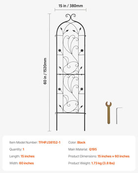 VEVOR powder-coated finish resists rust for year-round outdoor use