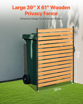 VEVOR AC unit fence installation demonstrates quick, single-person setup