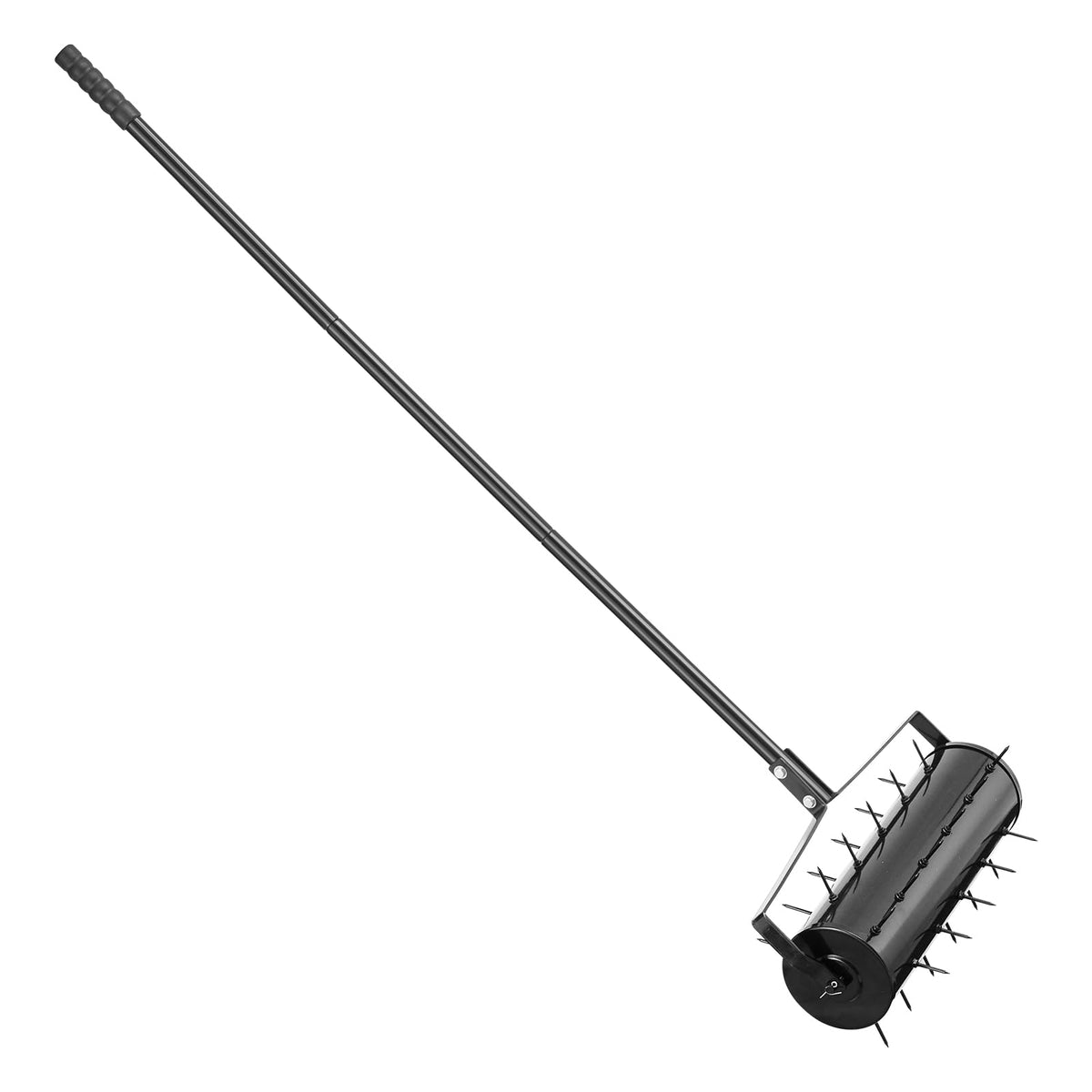 VEVOR aeration tool in action on compacted lawn soil