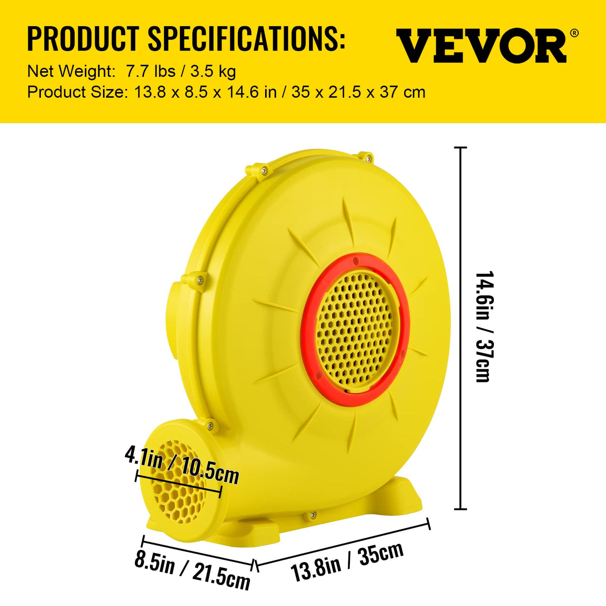 VEVOR suitable for bounce houses and slides on-site.