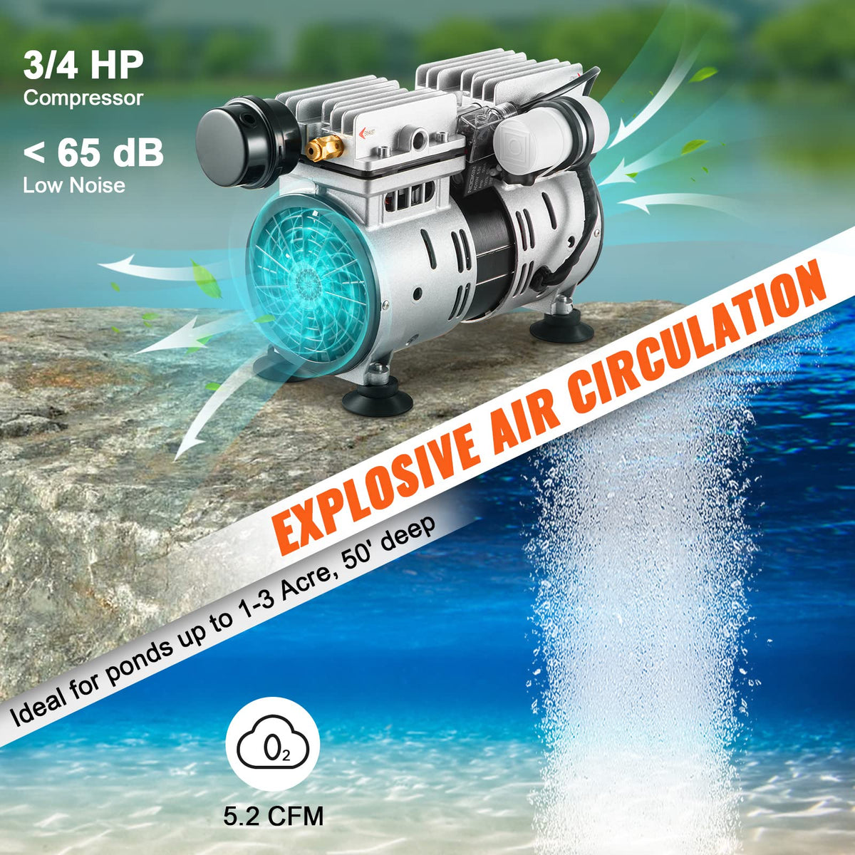 VEVOR valve set enabling secure, reliable aeration system performance.