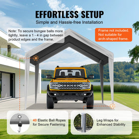 VEVOR aluminum grommets secure the canopy edge for tight fit