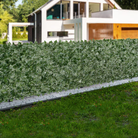 VEVOR decorative ivy fence adds balcony aesthetics without watering or pruning.