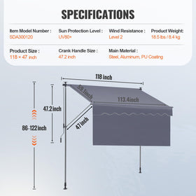 VEVOR awning no-drilling installation saves time and effort