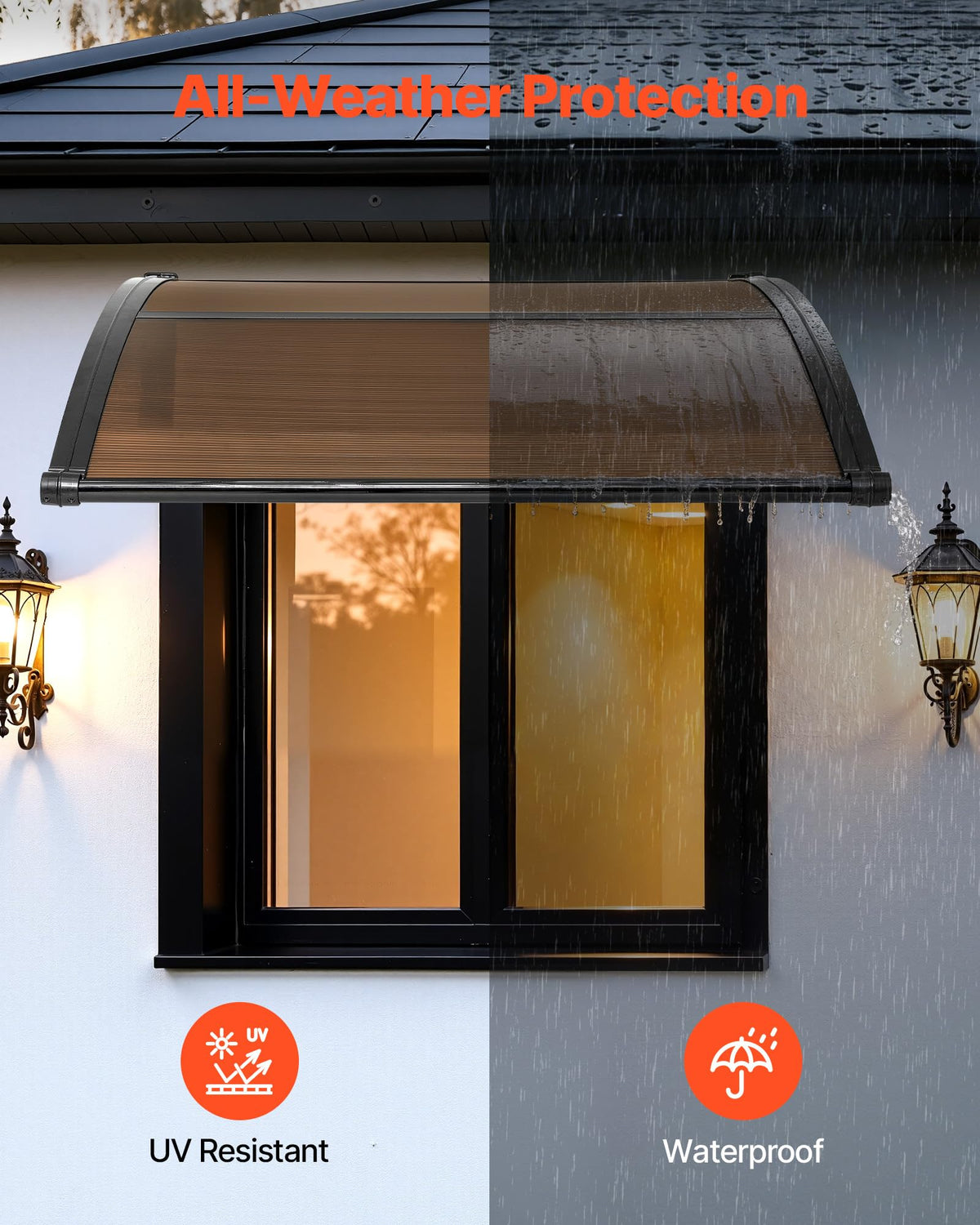 VEVOR ABS brackets support a sturdy outdoor canopy.