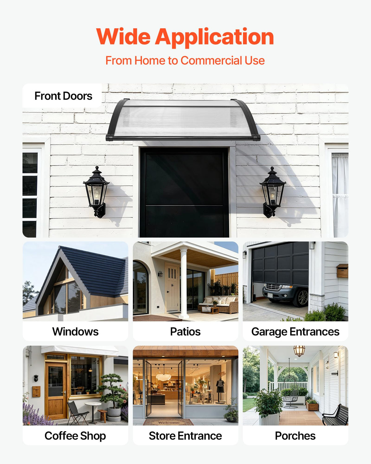 VEVOR brick-wall mounting option supports secure setup.