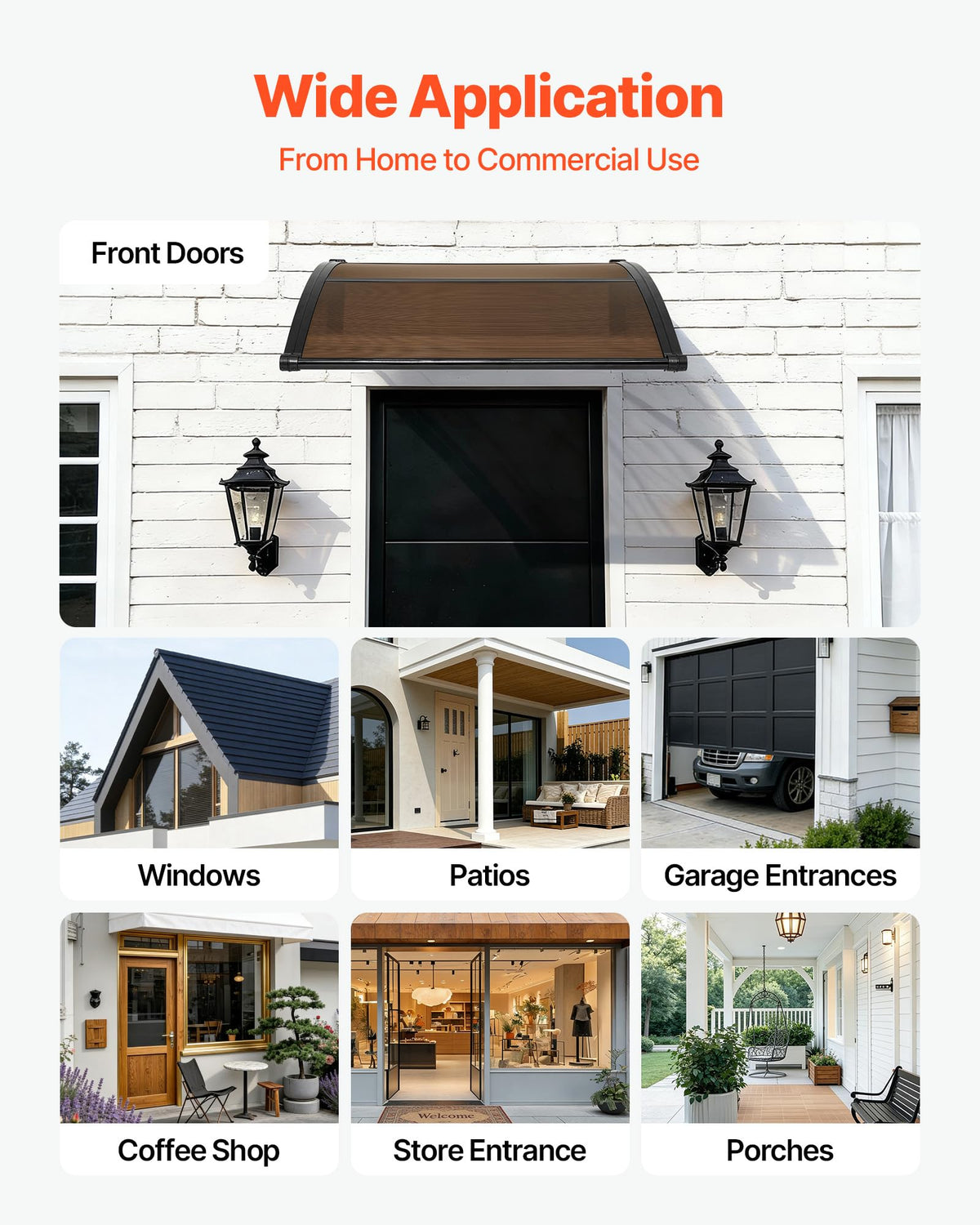 VEVOR sun protection UPF 50+ helps reduce heat inside.