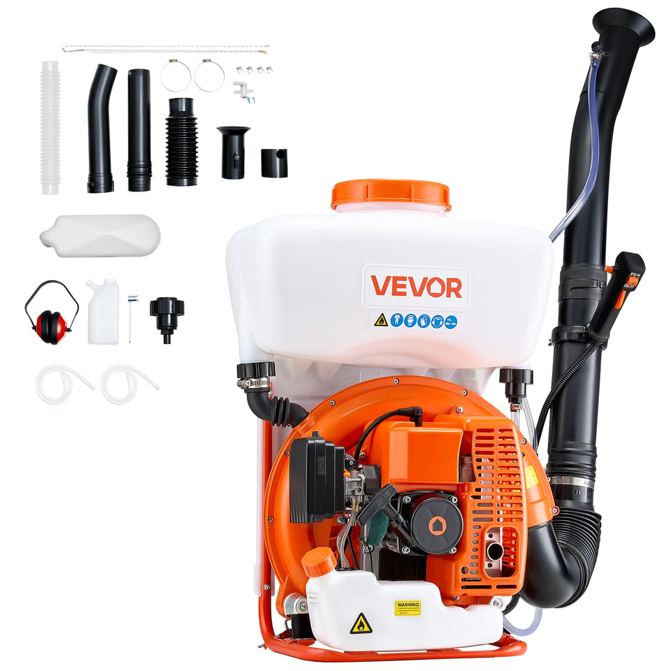 VEVOR Backpack Fogger with a 4-gallon tank ready for wide-area coverage