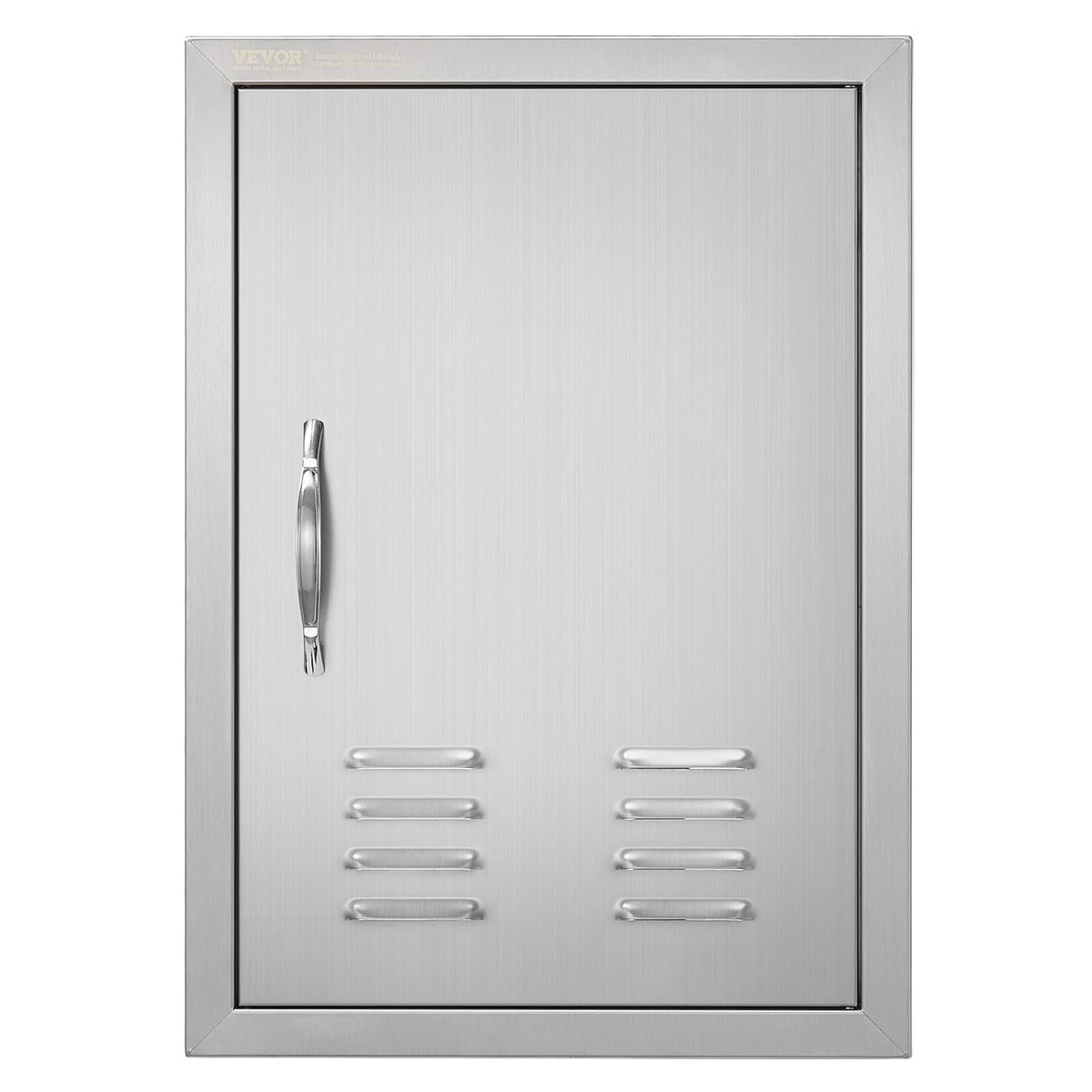 VEVOR BBQ Access Door front view in stainless steel flush mount for outdoor kitchens