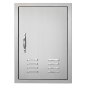 VEVOR BBQ Access Door front view in stainless steel flush mount for outdoor kitchens