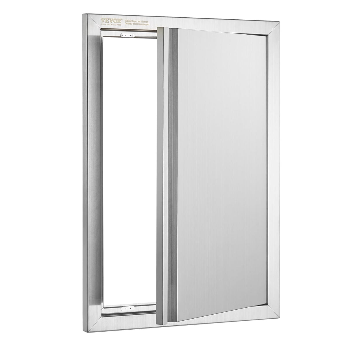 VEVOR BBQ Access Door outdoor kitchen setup shown with flush mounting