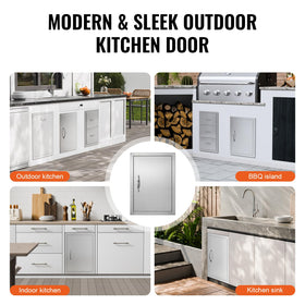VEVOR stainless steel frame design delivers durability and weather resistance.