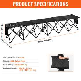 VEVOR camping site bench ready for outdoor relaxation