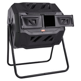 VEVOR compost bin easy-roll rotation for hands-off mixing.