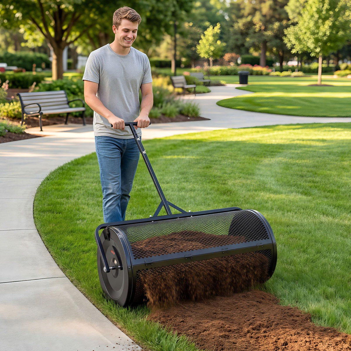 VEVOR easy-fill opening allows quick loading from bags.