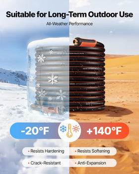 VEVOR copper-plated aluminum fittings resist corrosion for lasting connections