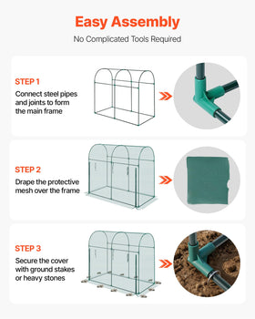 VEVOR crop cage easy installation without tools makes setup quick.