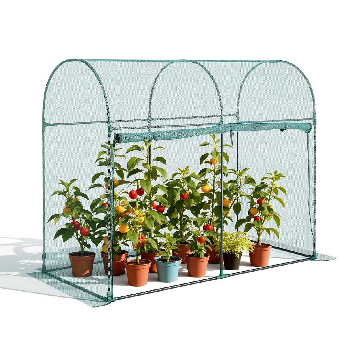 VEVOR Crop Cage interior space shows a roomy growing area protecting vegetables and flowers.