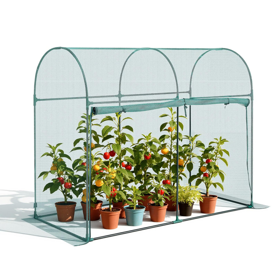 VEVOR Crop Cage interior space shows a roomy growing area protecting vegetables and flowers.