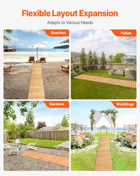 VEVOR decorative garden paver elevates outdoor spaces for events.