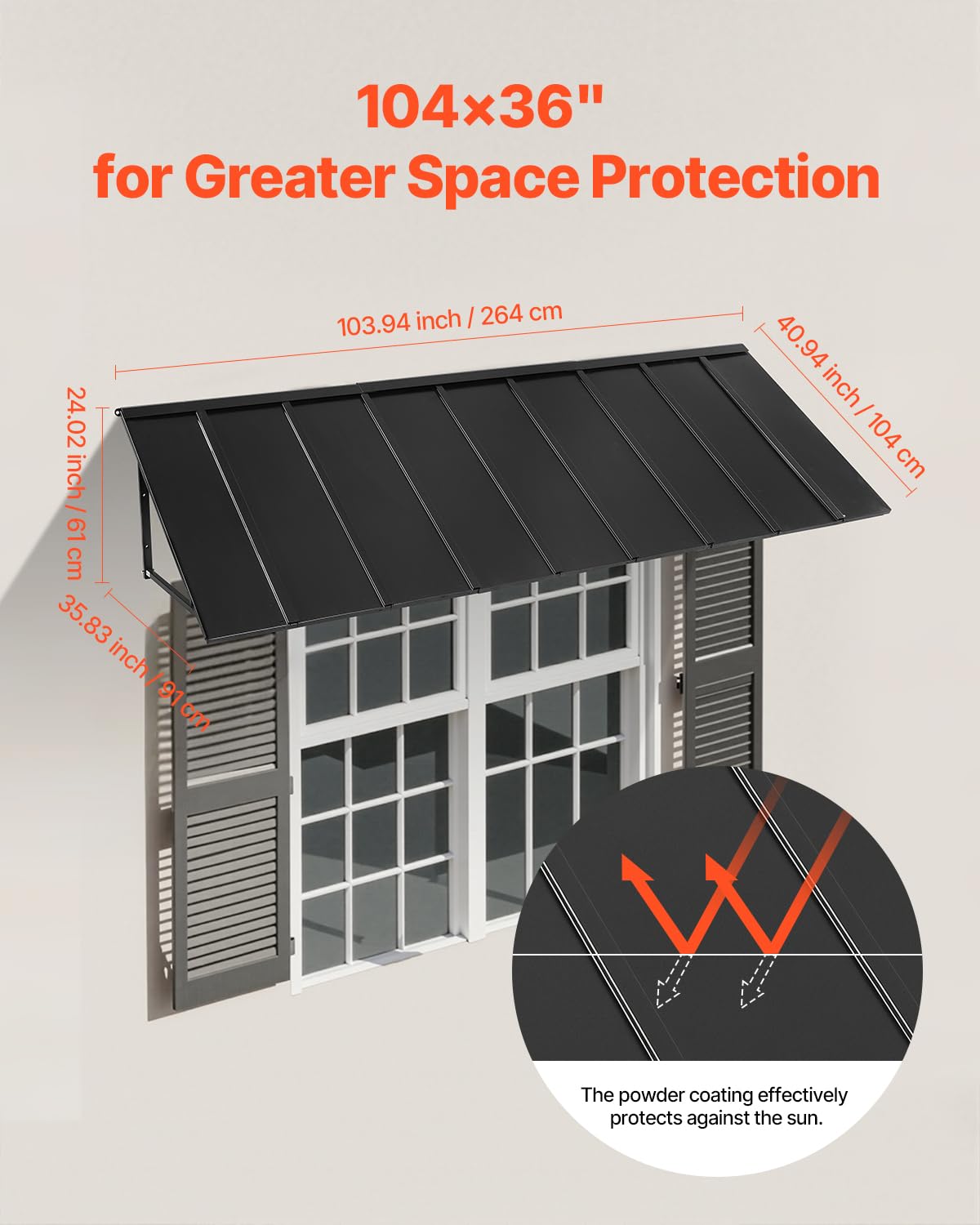 VEVOR DIY installation kit and instructions simplify setup.