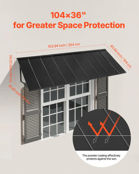 VEVOR DIY installation kit and instructions simplify setup.