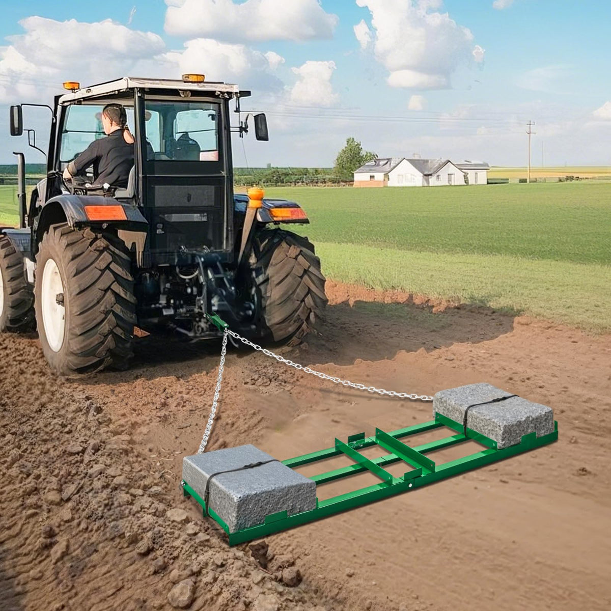 VEVOR Drag Harrow ideal for driveways, gravel, and parking areas.